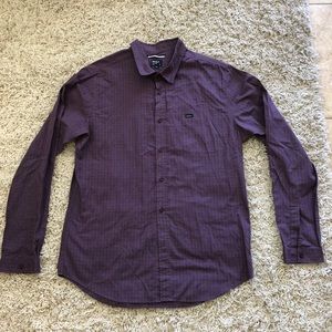 Men’s RVCA long sleeve button up Sz Large